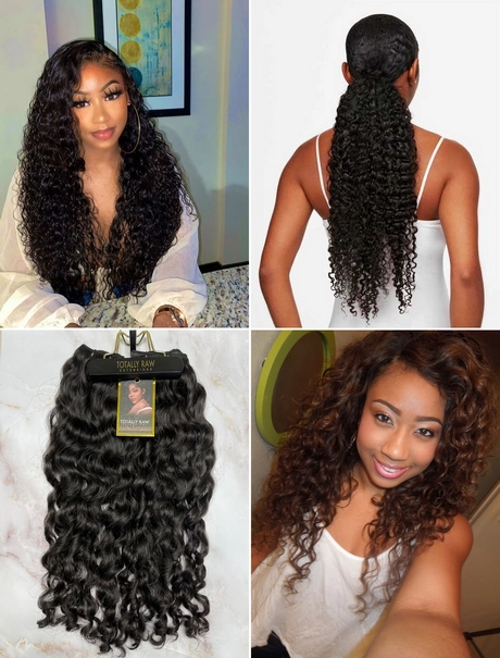 Curly wavy weave