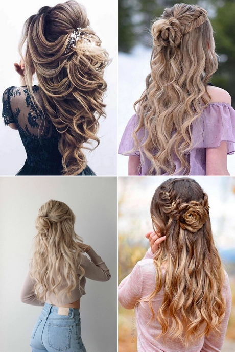 Cute half up half down hairstyles for prom