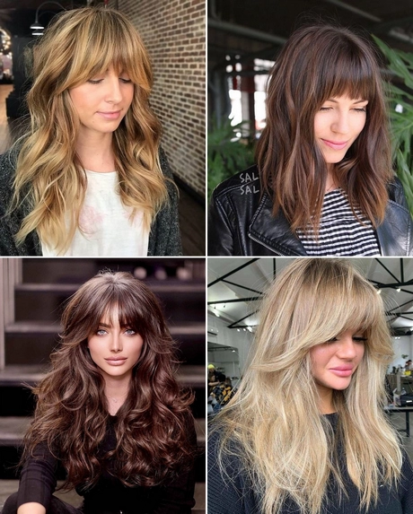 Haircut with fringe and layers