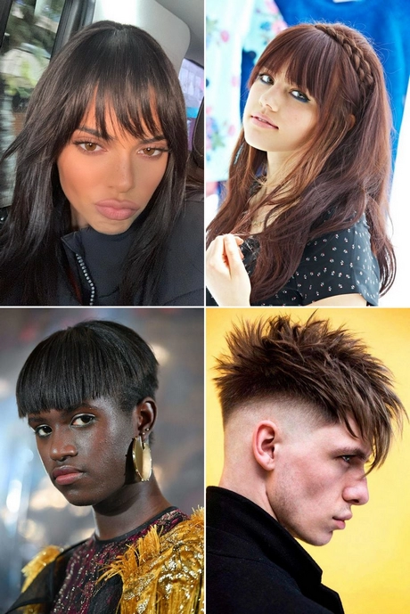 Hairstyles for people with bangs