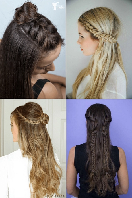 Half braided half down hairstyles half-braided-half-down-hairstyles-001