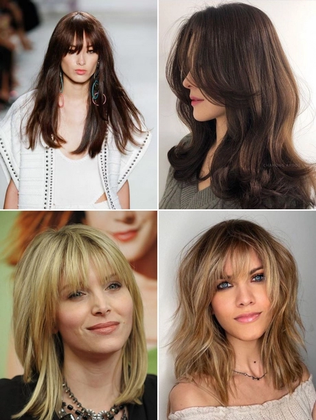 Layered hair with fringe