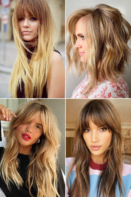 Long hair with fringe and layers