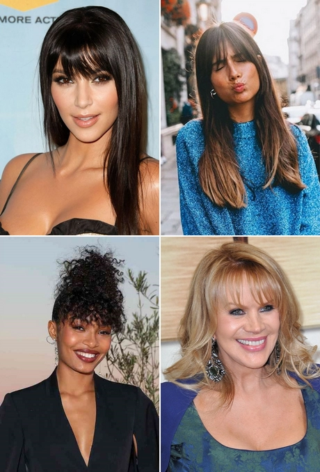 Long hairstyles for women with bangs