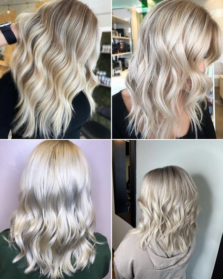 Platinum blonde highlights on blonde hair