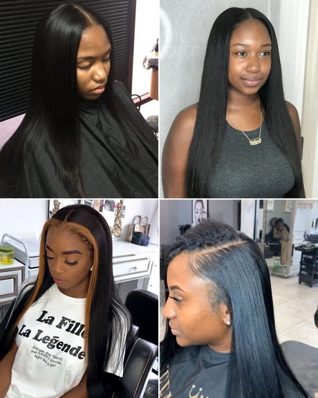 Quick weave straight hairstyles