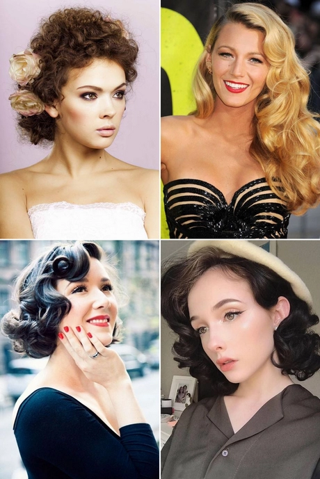 Retro curly hairstyles