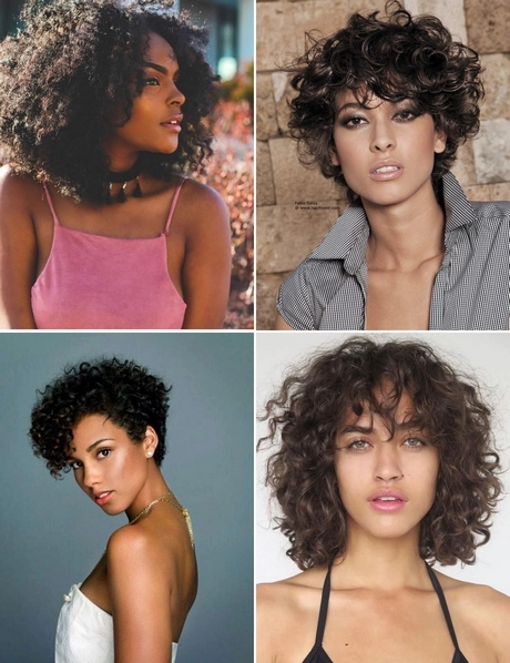 Short curly hair models