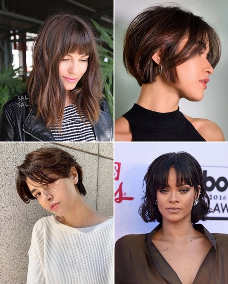 Short hair hairstyles with bangs