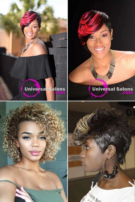 Short hair weaves for black women