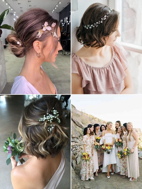Short hairstyles for wedding party