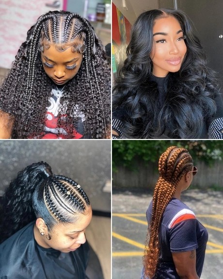 Simple hairstyles with weave