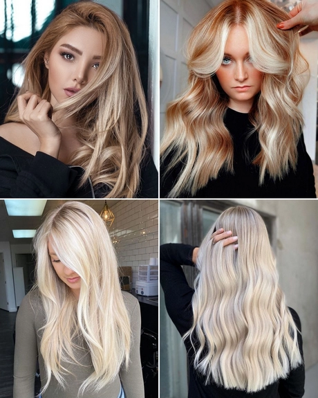 Very light blonde hair