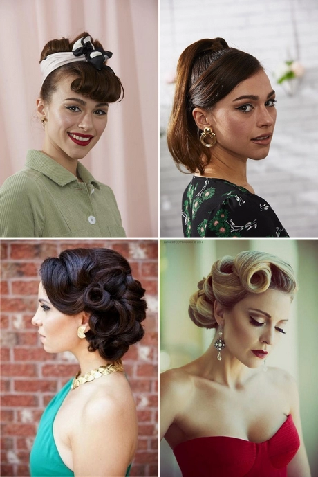 Vintage updos for long hair