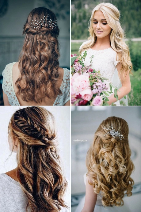 Wedding hairstyles half up and half down