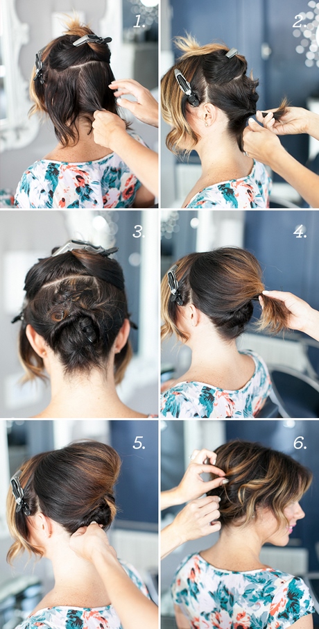 Easy updo hairstyles for short hair