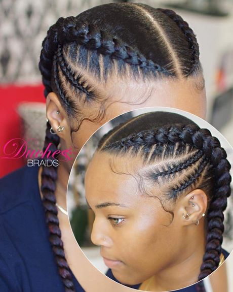 Hairstyles done with braids