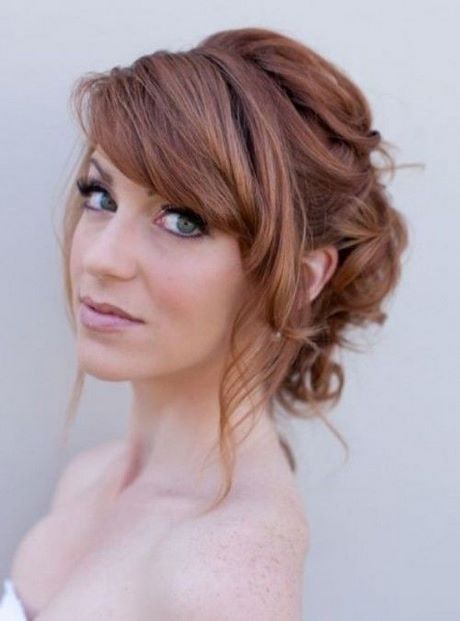 Wedding hairstyles for long hair with fringe