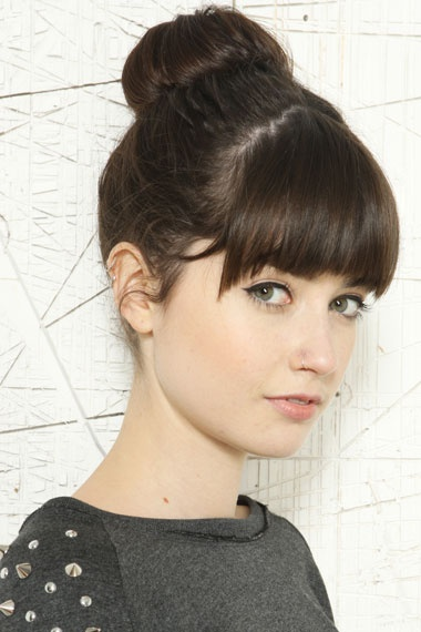 Wedding hairstyles for short hair with fringe