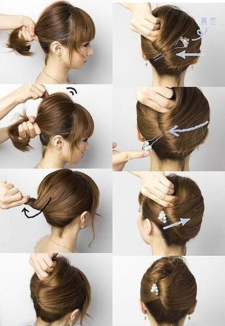 Cute bun hairstyles for short hair cute-bun-hairstyles-for-short-hair-60_3