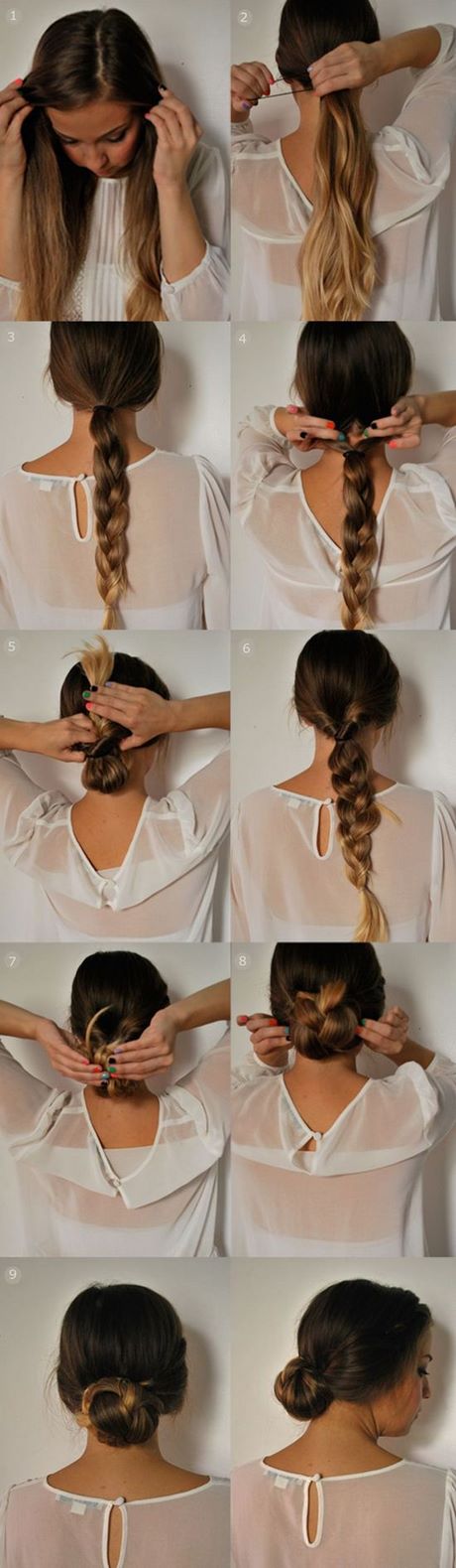 Easy ways to style long hair