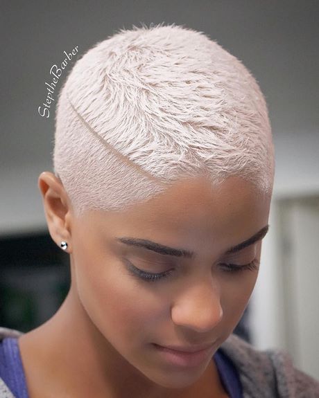 Short blonde haircuts for black females