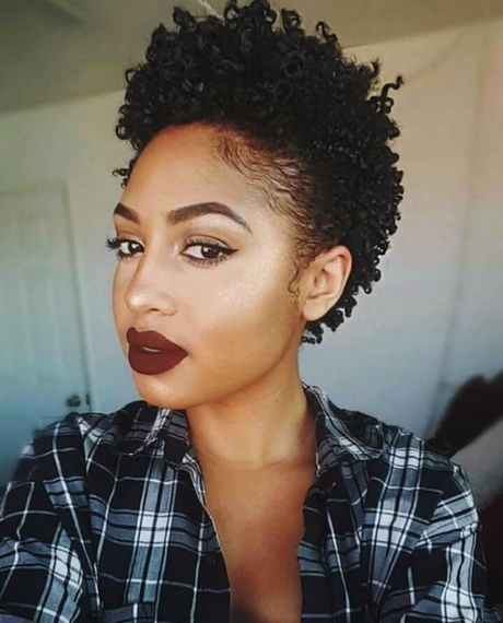 Short curly hairstyles for black ladies