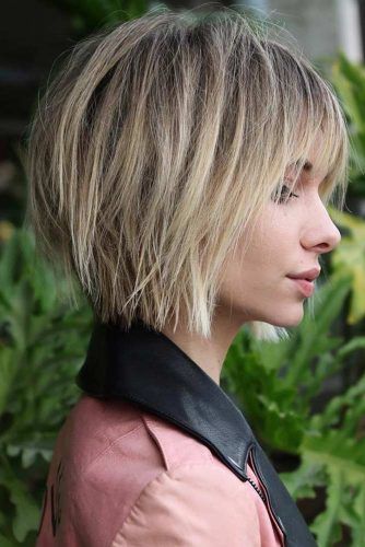 Short hairstyles for big faces