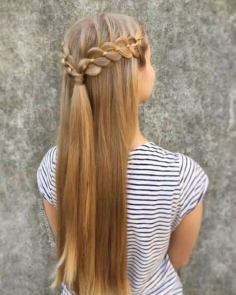 Straight hair prom hairstyles