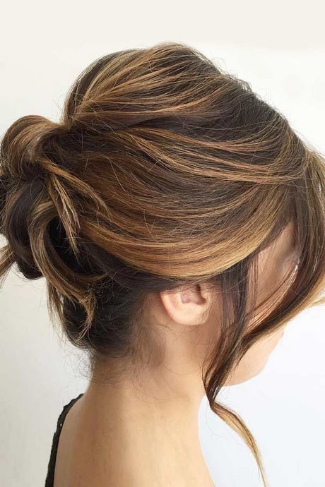 Updos for short hair with bangs