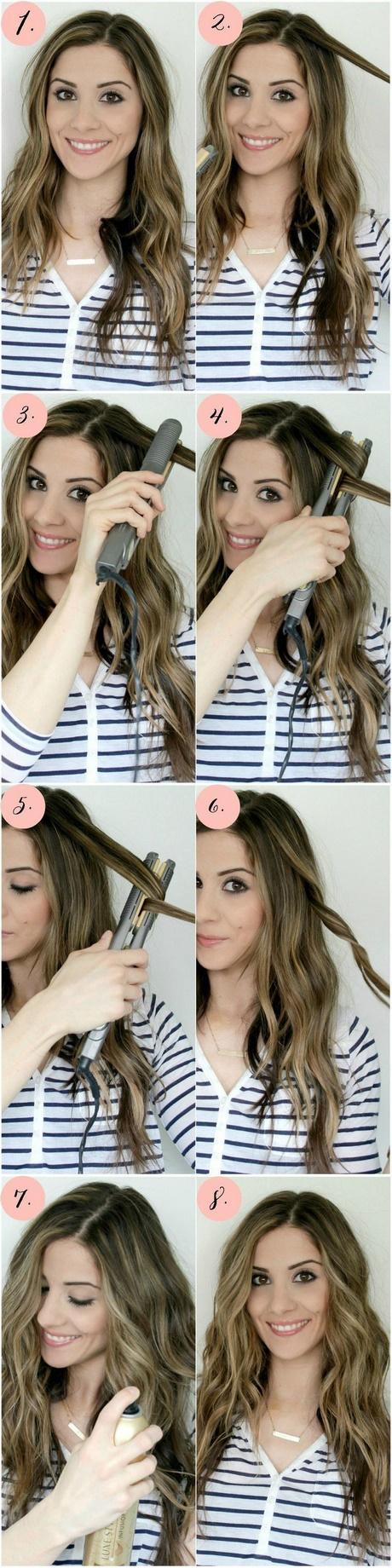 Hairstyles using a flat iron