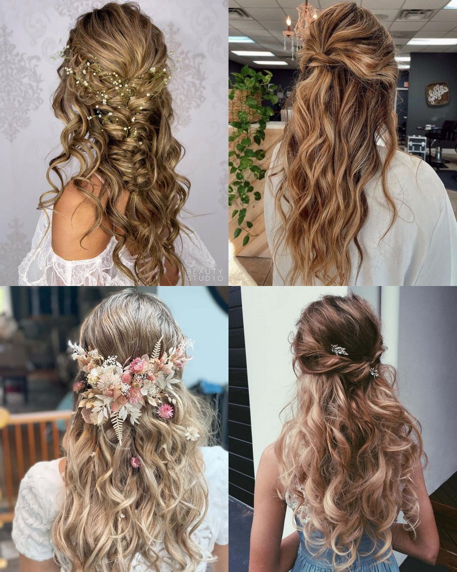 Down prom hairstyles 2023