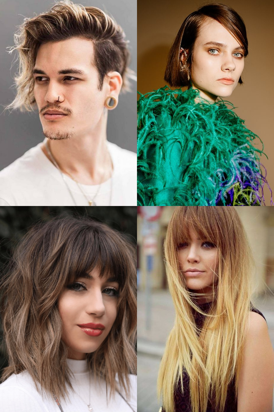 Long hairstyles with bangs 2023