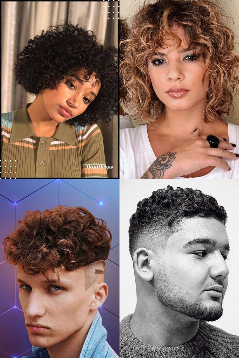 Short curly haircuts 2023