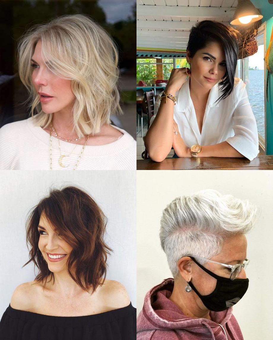 Short hairstyles for women over 50 for 2023