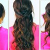 Half up curly prom hairstyles