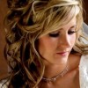 Half up curly wedding hairstyles