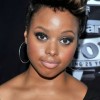 Short black hairstyles for round faces