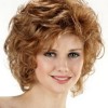 Short curly hairstyles for round faces