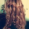Braids and curls hairstyles