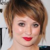 Short hair styles for round face