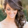 Wedding hair to the side