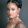 Bridal makeup with hairstyle
