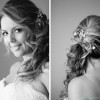 Side swept bridal hairstyles