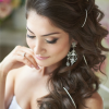 Bridal hairstyles for long curly hair