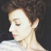 Pixie cut with curly hair