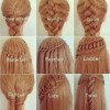 Regular braids hairstyles
