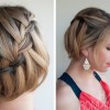 Braided updo hairstyles for short hair