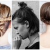 Cool updos for short hair
