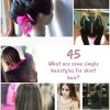 Some simple hairstyles for long hair